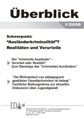 Überblick Nr. 1, März 2008 Überblick Nr. 1, März 2008