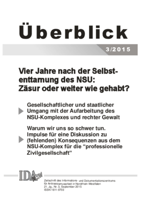 &Uuml;berblick Nr. 3, September 2015