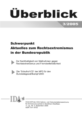 Überblick Nr. 3, September 2005 Überblick Nr. 3, September 2005
