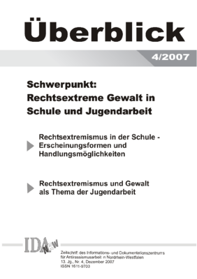 Überblick Nr. 4, Dezember 2007 Überblick Nr. 4, Dezember 2007