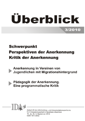 Überblick Nr. 3, September 2010 Überblick Nr. 3, September 2010
